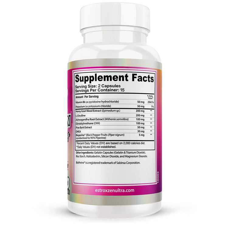 Female Enhancement Pills Supplement Facts